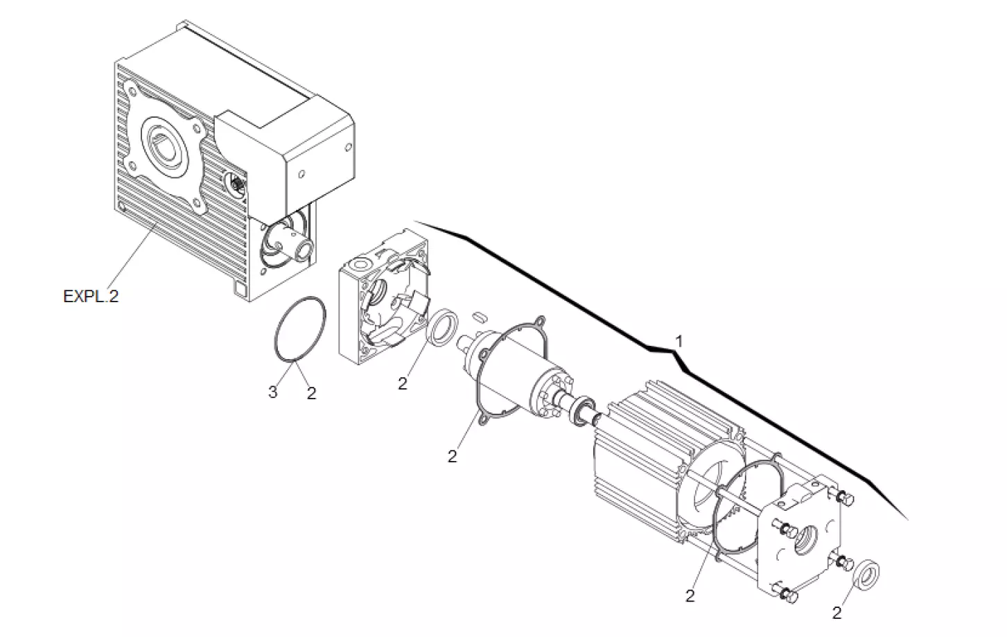 Szervizalkatrészek, vezetési séma FAAC Faac 540 2