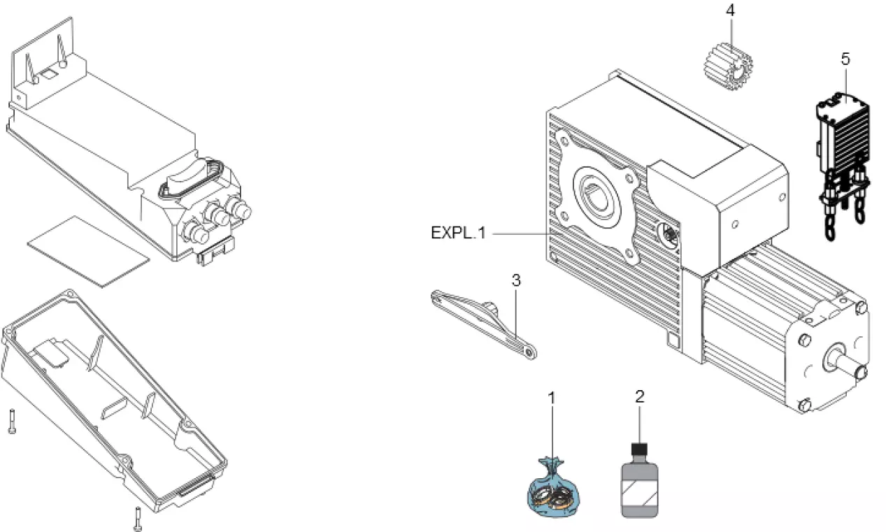 Szervizalkatrészek, vezetési séma FAAC Faac 541 3PH