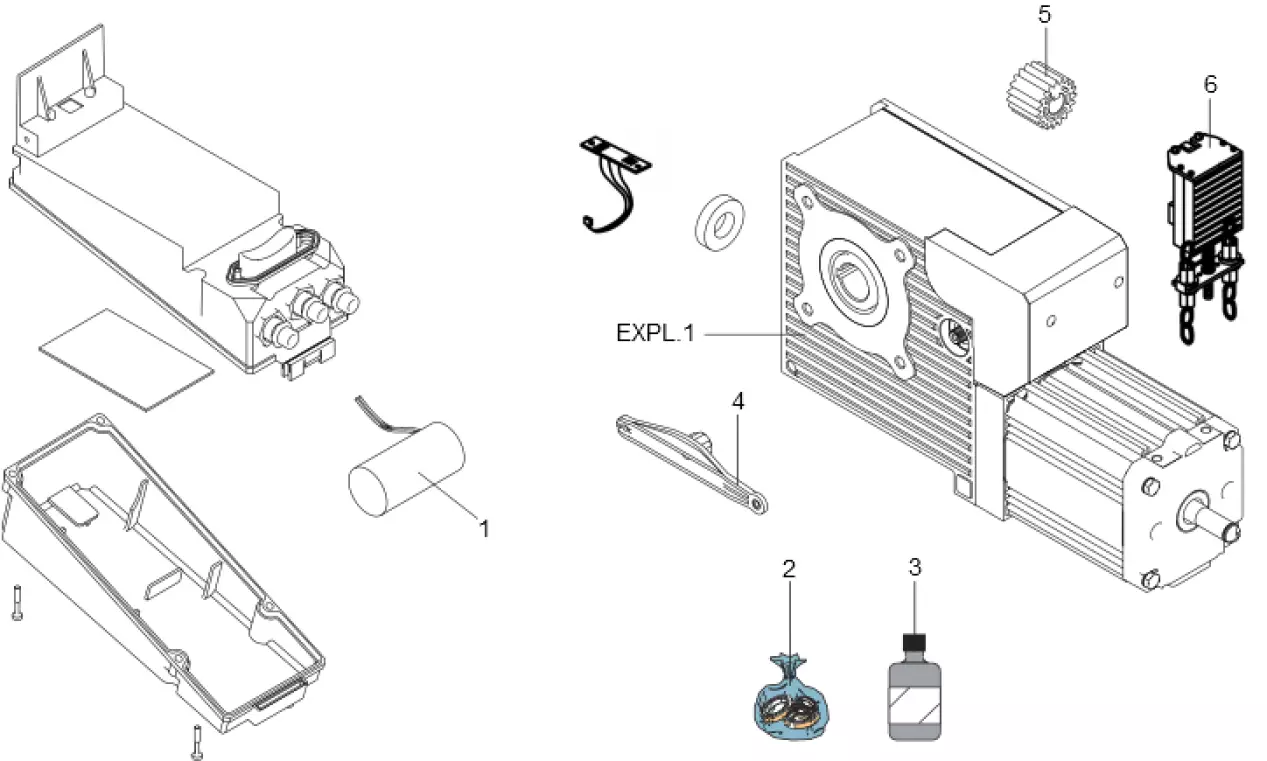 Szervizalkatrészek, vezetési séma FAAC Faac 541