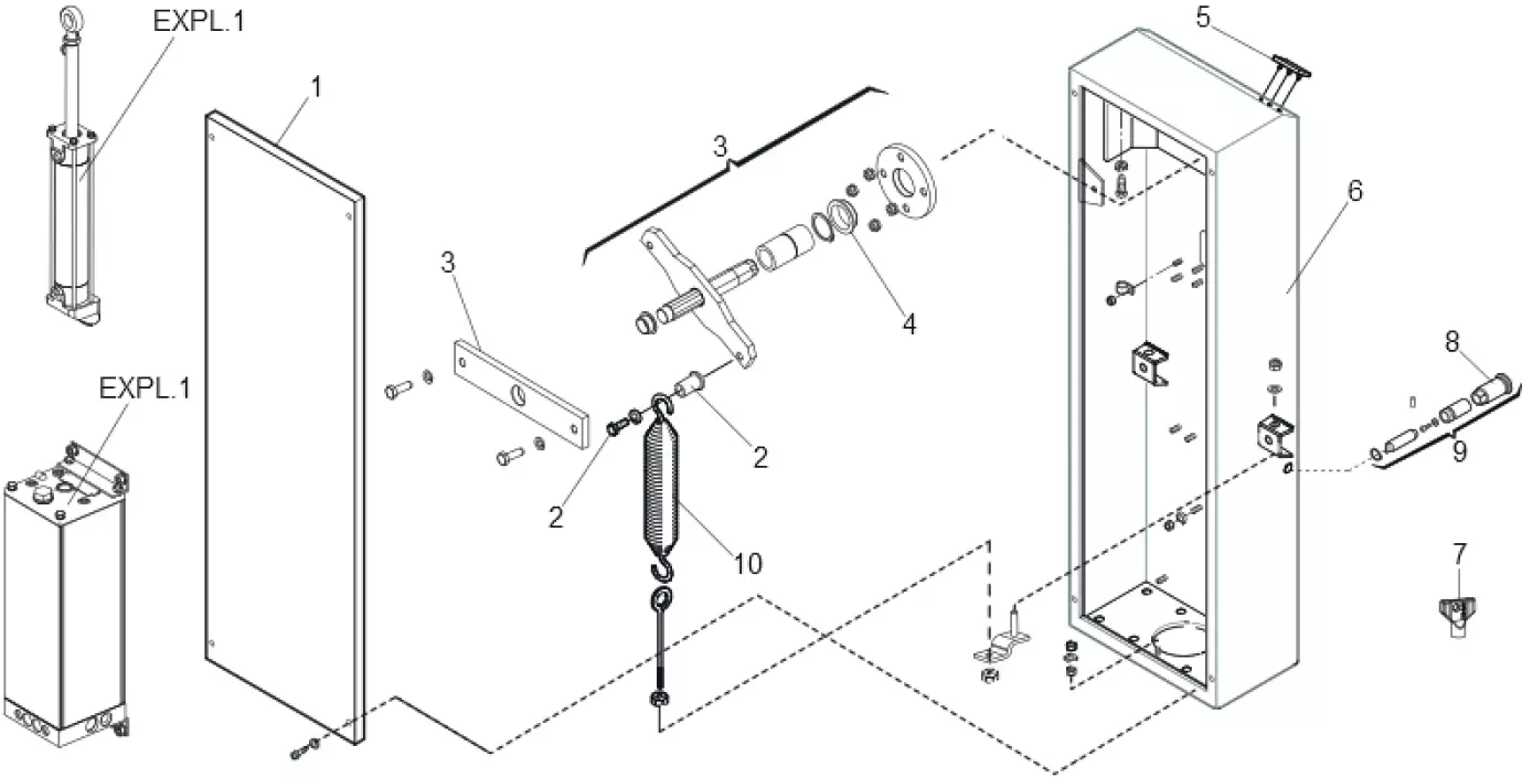 Szervizalkatrészek, vezetési séma FAAC Faac 615 RAP 1