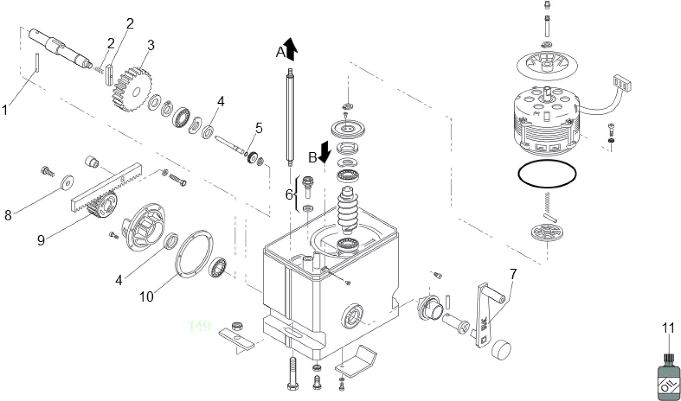Szervizalkatrészek, vezetési séma FAAC Faac 820 - 2