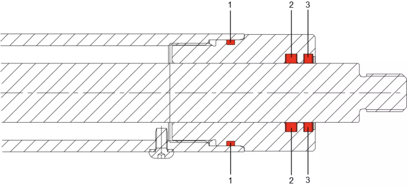 Szervizalkatrészek, vezetési séma FAAC Faac B680H Működtető tömítések