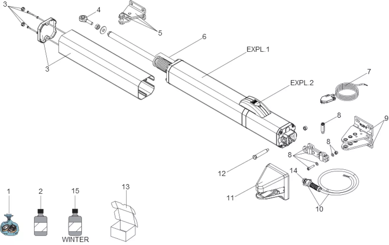 Szervizalkatrészek, vezetési séma FAAC Faac S450H CBAC