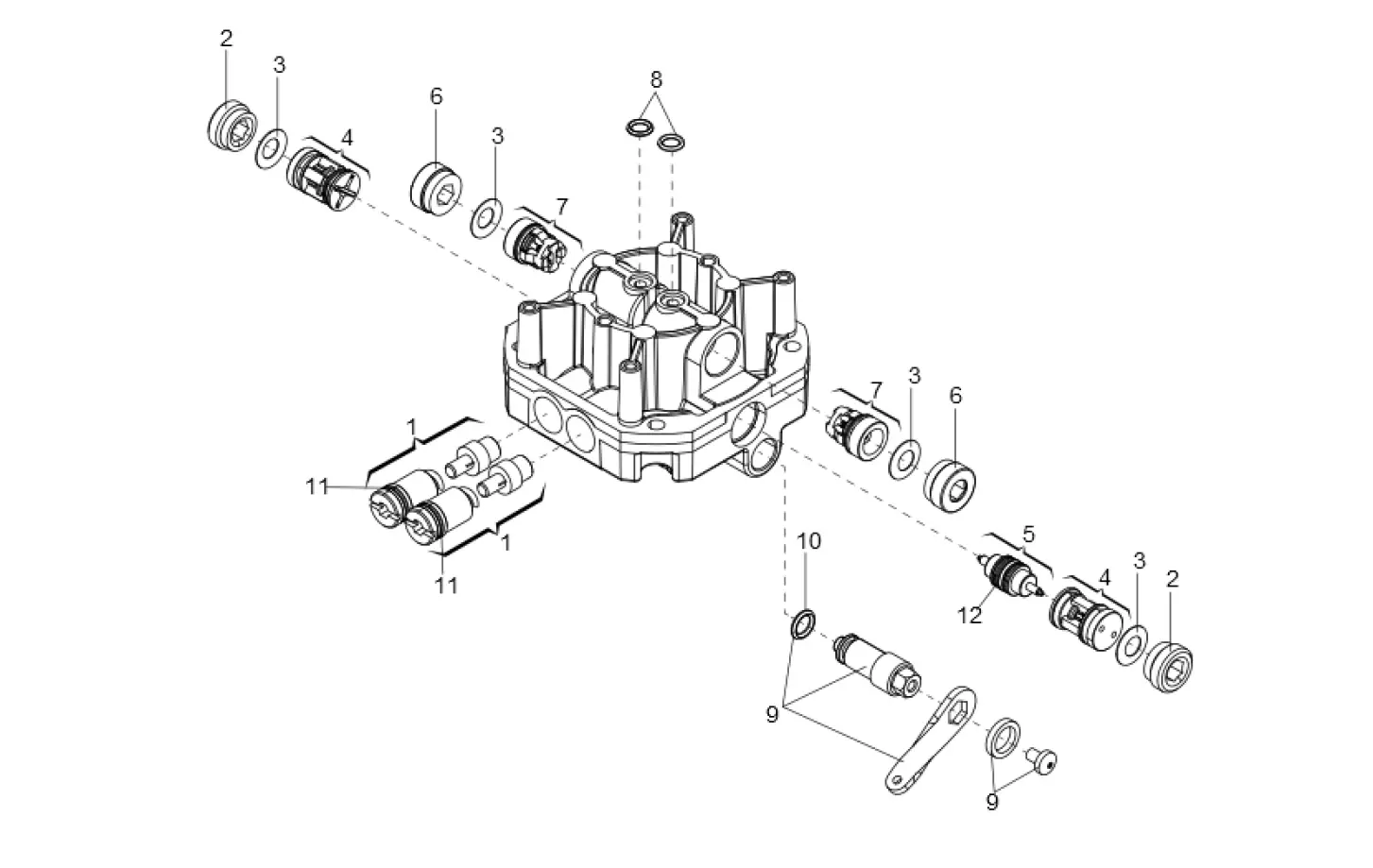 Szervizalkatrészek, vezetési séma FAAC Faac S800 CBAC Nyakörv.