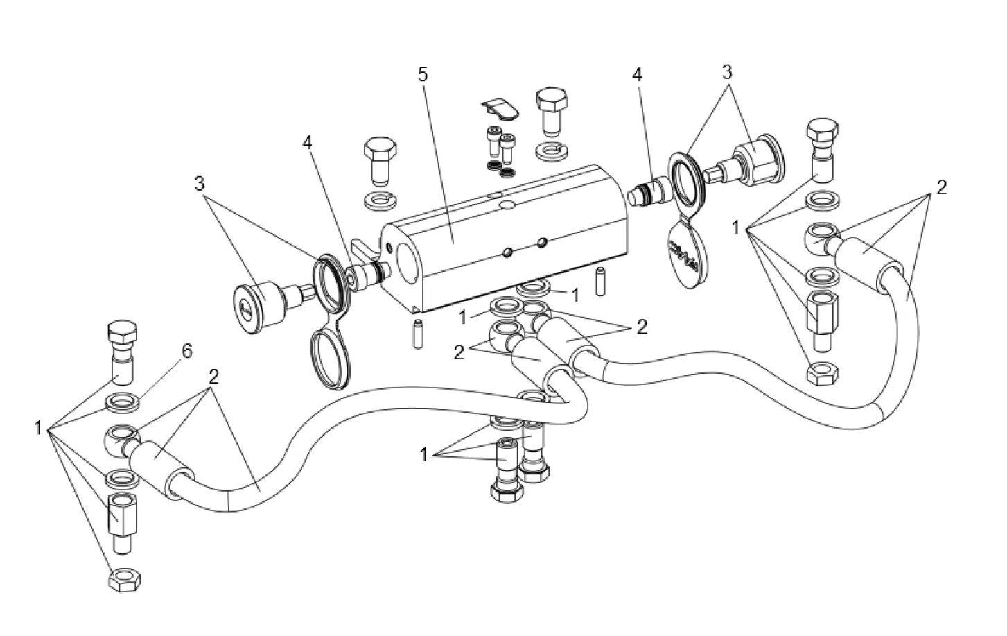 Szervizalkatrészek, vezetési séma FAAC Faac S800 Hidraulikus szétkapcsolás