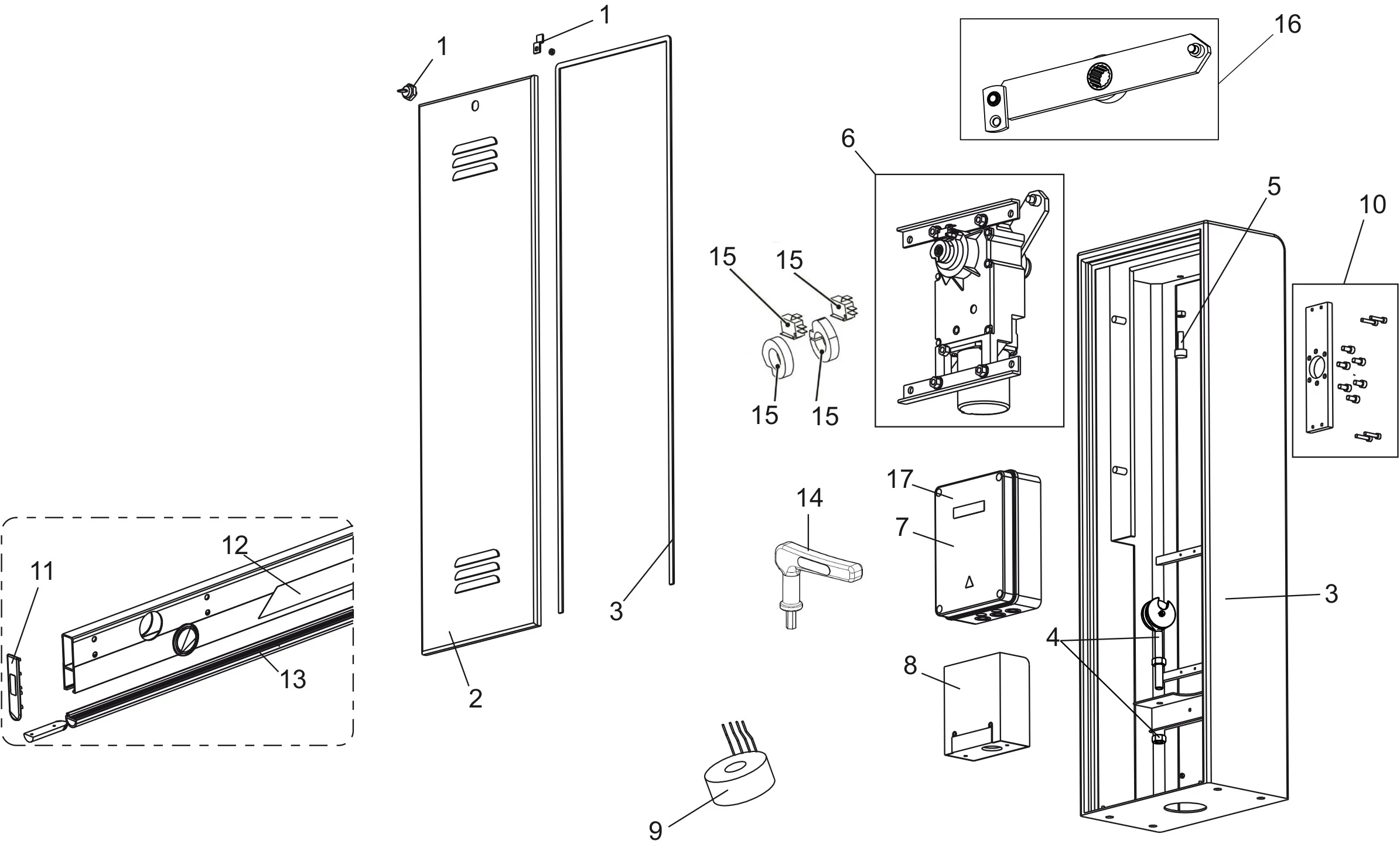 Szervizalkatrészek, vezetési séma Genius SPIN 424