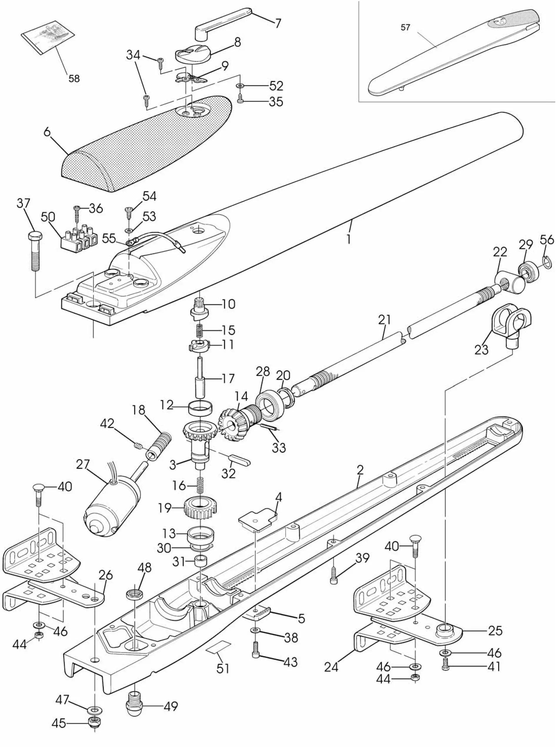 Szervizalkatrészek, vezetési séma Mhouse Mhouse WG10/WG20