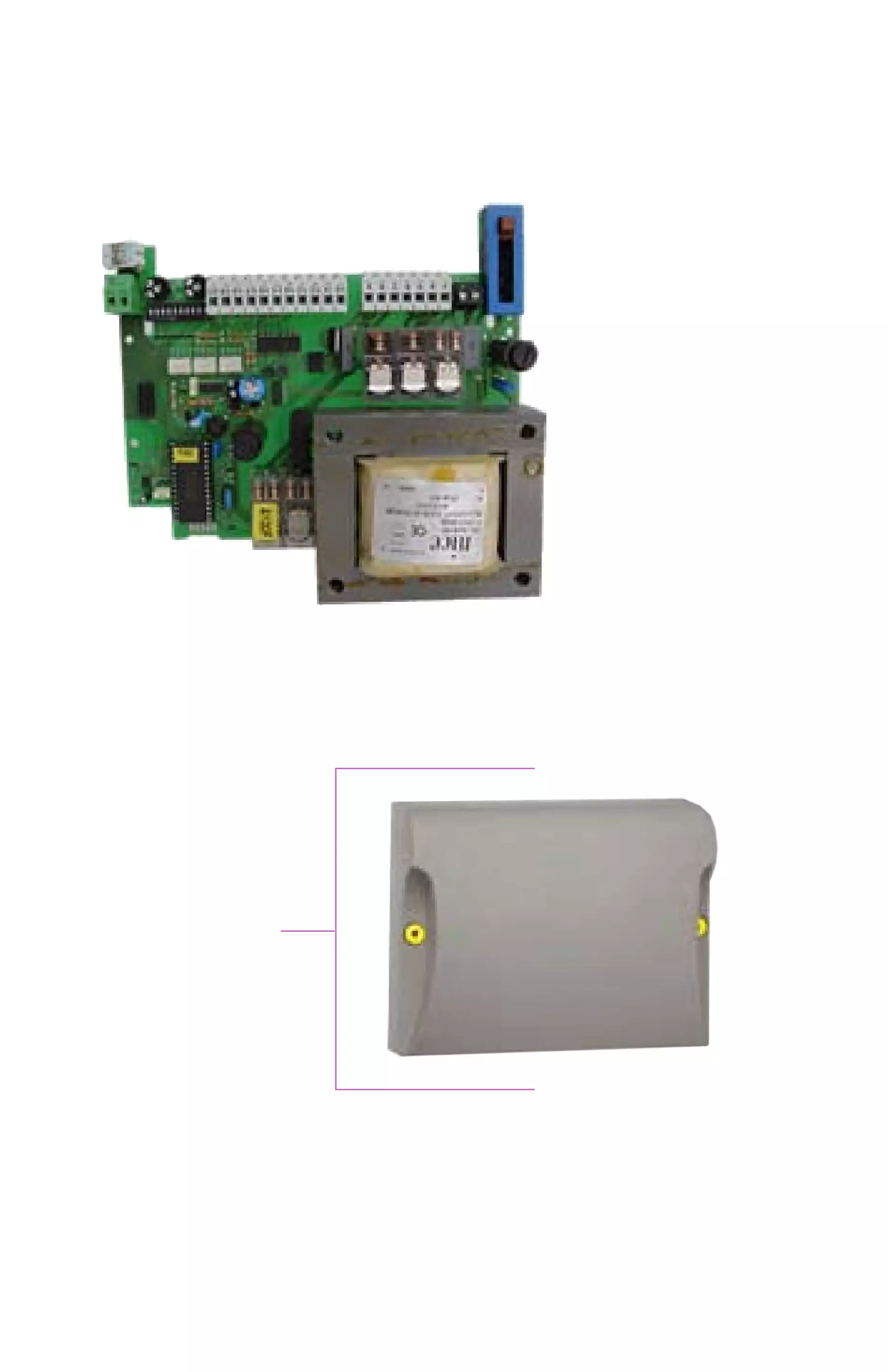 Szervizalkatrészek, vezetési séma Nice Nice A100F vezérlőegység