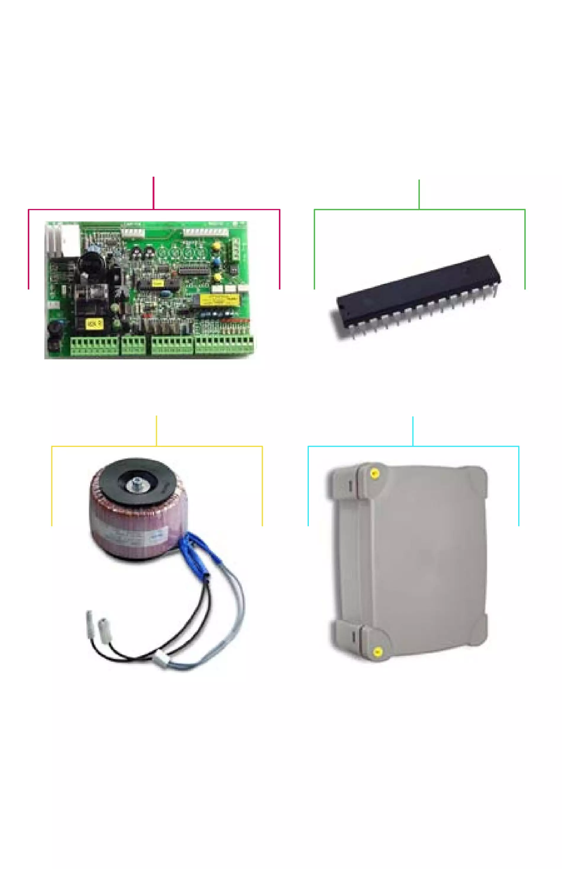 Szervizalkatrészek, vezetési séma Nice Nice A824 vezérlőegység