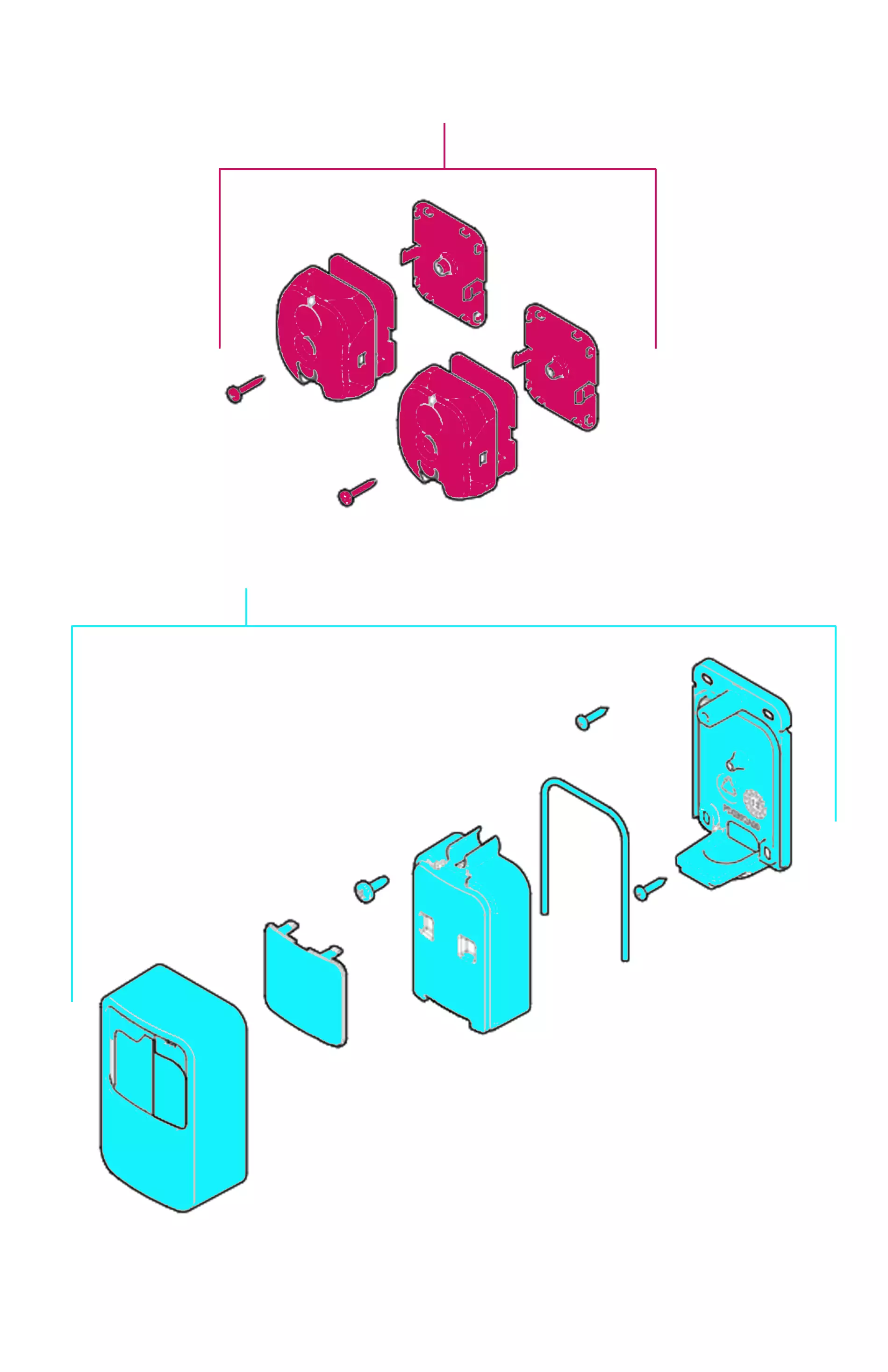 Szervizalkatrészek, vezetési séma Nice Nice EPMA fotocella