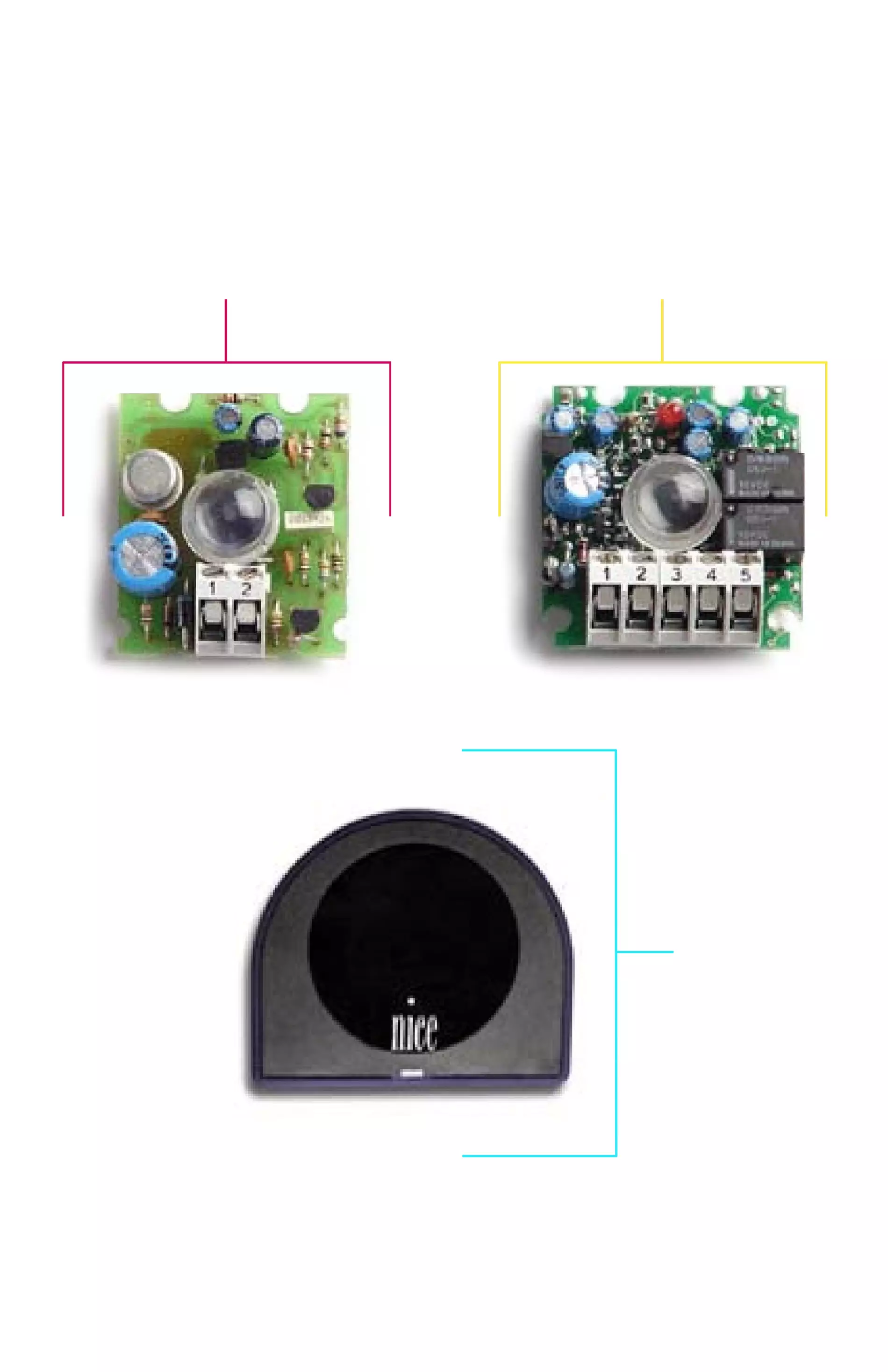 Szervizalkatrészek, vezetési séma Nice Nice FE fotocella
